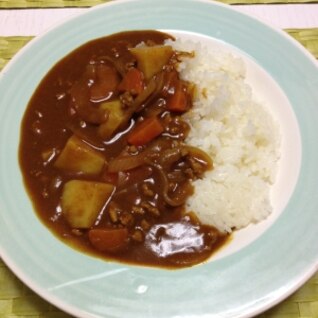 シンプル！ミンチカレー